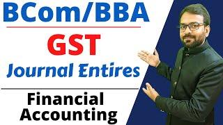 GST journal entry accounting  gst concept in hindi  Financial Accounting