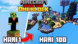 100 Hari Minecraft One Block Only Hardcore  - Part 1