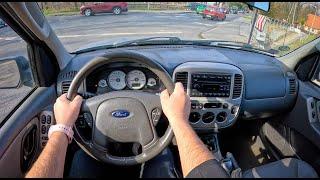 2007 Ford Escape I 2.3 i 16V 155hp 0-100 POV Test Drive #2023 Joe Black