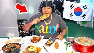 Fanum Does A Korean Food MUKBANG