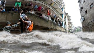 Three Gorges Dam water level still high Floods worsen due to typhoon hitting China