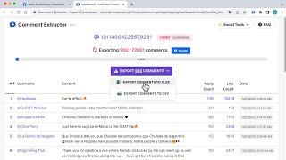 FB Comment Extractor - Export Facebook Comments to CSVExcel with one click