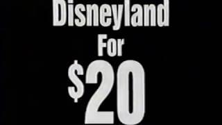 1991 Disneyland $20 for Locals TV Commercial