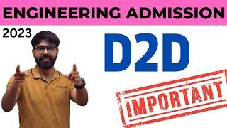 D2D ADMISSION 2023  DIPLOMA to DEGREE ACPC  MOST IMPORTANT