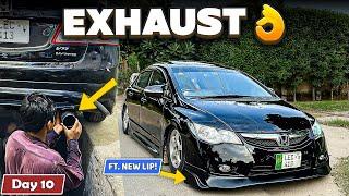 Modifying Honda Civic in 30 Days Day 10 ft. Exhaust