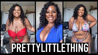 TRYING OUT PRETTYLITTLETHING PLUSSIZE SWIMWEAR 