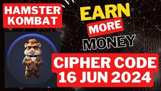 HAMSTER KOMBAT Today Cipher Code Hamster Cipher Code Today 16062024