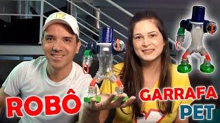 Como fazer um Robô com Garrafa Pet How to Make a Pet Bottle Robot DIY