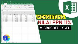 Cara Menghitung PPN 11 persen di Excel  Belajar Microsoft Excel