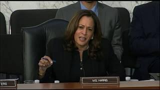 VIDEO Calif. Senator Kamala Harris questions Facebooks Mark Zuckerberg