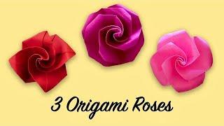 3 Ways to Fold a Lovely Origami Rose  Perfect Valentines Day Gift Ideas