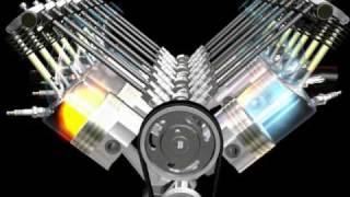 V8 Engine Motion Animation  3ds max 