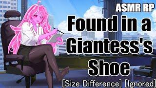 Found in a Giantesss Shoe ASMR RP F4A Giantess Size Difference Ignored