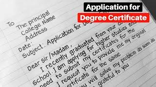 Application For Degree Certificate  How do i apply for provisional degree certificate