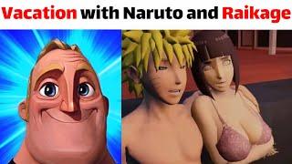 Mr.incredible  Why did Hinata mistake the Raikage for Naruto and Boruto was born?