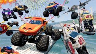 Monster Jam INSANE Zombie Island Adventure  Racing Freestyle and High Speed Jumps