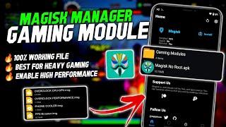 Max 90 - 120 FPS  Install Gaming Magisk Module in Any Phone  Stable Fps & Performance  No Root