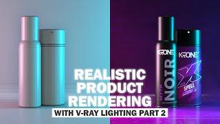 Realistic Product Rendering with V-Ray Lighting  Short Video  3ds Max Tutorial