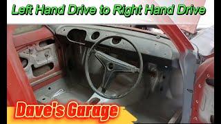 Ford Escort MK1 Project. LHD to RHD conversion steering column.
