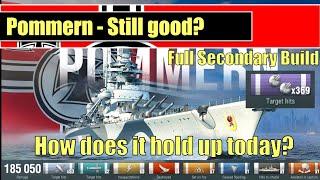 Pommern Full Secondary Build still good?  Debrief with Ripper  #worldofwarships #battleship