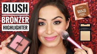 How to Select and Apply BlushBronzer and Highlighter  ब्लश ब्रोंज़र हाइलाइटर कैसे लगाएं