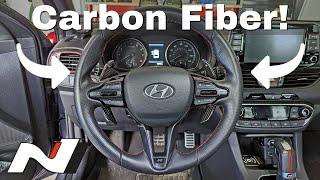 Installing Carbon Fiber Paddle Shifters on my Elantra GT N Line  Faserschmiede Hyundai I30N