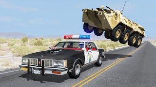 Crazy Police Chases #141 - BeamNG Drive Crashes  CrashBoomPunk