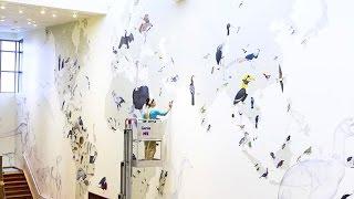 Artist Jane Kim reflects on her giant mural at the Lab of Ornithology