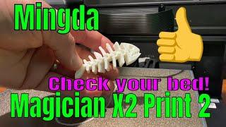Bed Fix Offset steps & Flexible Fish Mingda Magician X2 3d printer