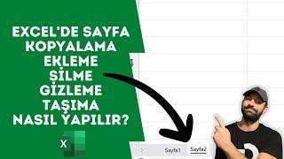 Excelde Sayfa kopyalamaeklemesilmegizleme ve taşıma nasıl yapılır?