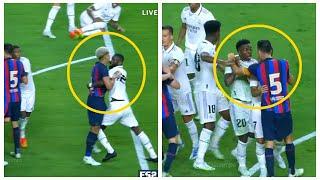 Vinicius Junior Unbeatable Dribble cause the FIGHT real madrid vs barcelona