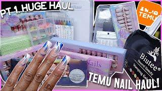 HUGE TEMU NAIL SUPPLY HAUL  AFFORDABLE NAIL ART SUPPLIES  GELX $3 NAIL DUPES  TEMU HAUL