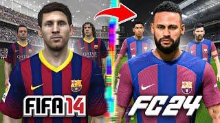 I Rebuild FC Barcelona From FIFA 14 to FC 24