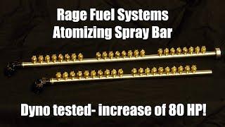 Rage Fuel Systems Pro Mod Atomizing Spray Bar Dyno Test