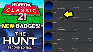 NEW HUNT EVENT BADGES Roblox