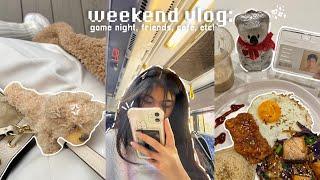 weekend vlog  friends game night cafe just4kira etc