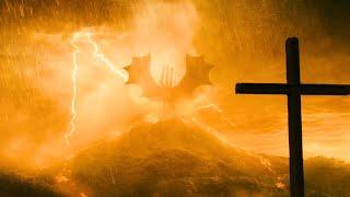 Ghidorah wakes the Titans no background music 4K - Godzilla King of the Monsters