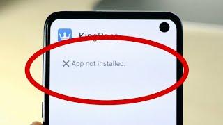 How To Fix Android App Not Installing On ANY Android 2020