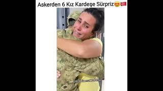 Askerden 6 Kız Kardeşe Sürpriz#kalbinesaklabeni#short #shortvideo#ask#video #videos#youtubeshorts