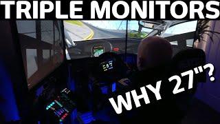 Answering a frequently asked question...  Why I use 27 triple monitors for Sim Racing?
