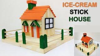 How to Make Ice Cream Stick House  DIY  5 minutes craft