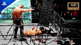 AEW Fight Forever Jon Moxley vs MJF Explosive Barbed Wire Match  PS5 4K UHD