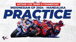 LIVE Data MotoGP Free Practice Indonesian GP 2024 - Mandalika