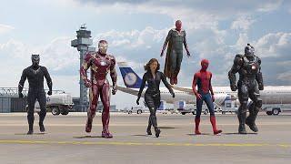 아이언맨 팀 vs 캡틴 팀 공항 전투 장면  캡틴 아메리카 시빌 워 Captain America Civil War 2016