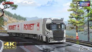 Truckers of Europe 3 NEW UPDATE Double trailer in hills  realistic HD gameplay