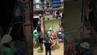 DUNE prototype detector installation at Fermilab #shorts