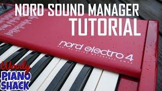 Nord sound manager and piano library tutorial for Nord Electro Nord Stage and Nord Piano