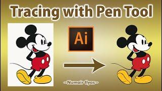 Adobe Illustrator  Tracing with Pen Tool  Vector Tracing  Beginners Guide