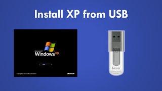 Install Windows XP from USB with WinSetupFromUSB New and better method