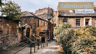 Edinburgh Scotland  The Most Beautiful City In The World  Walking Tour 4K HDR 60fps